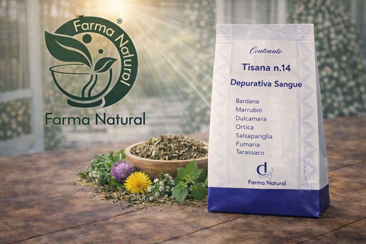 Tisana numero 14 depurativa per il sangue